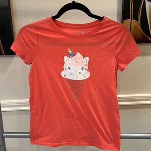 Pink colored ice cream shirt